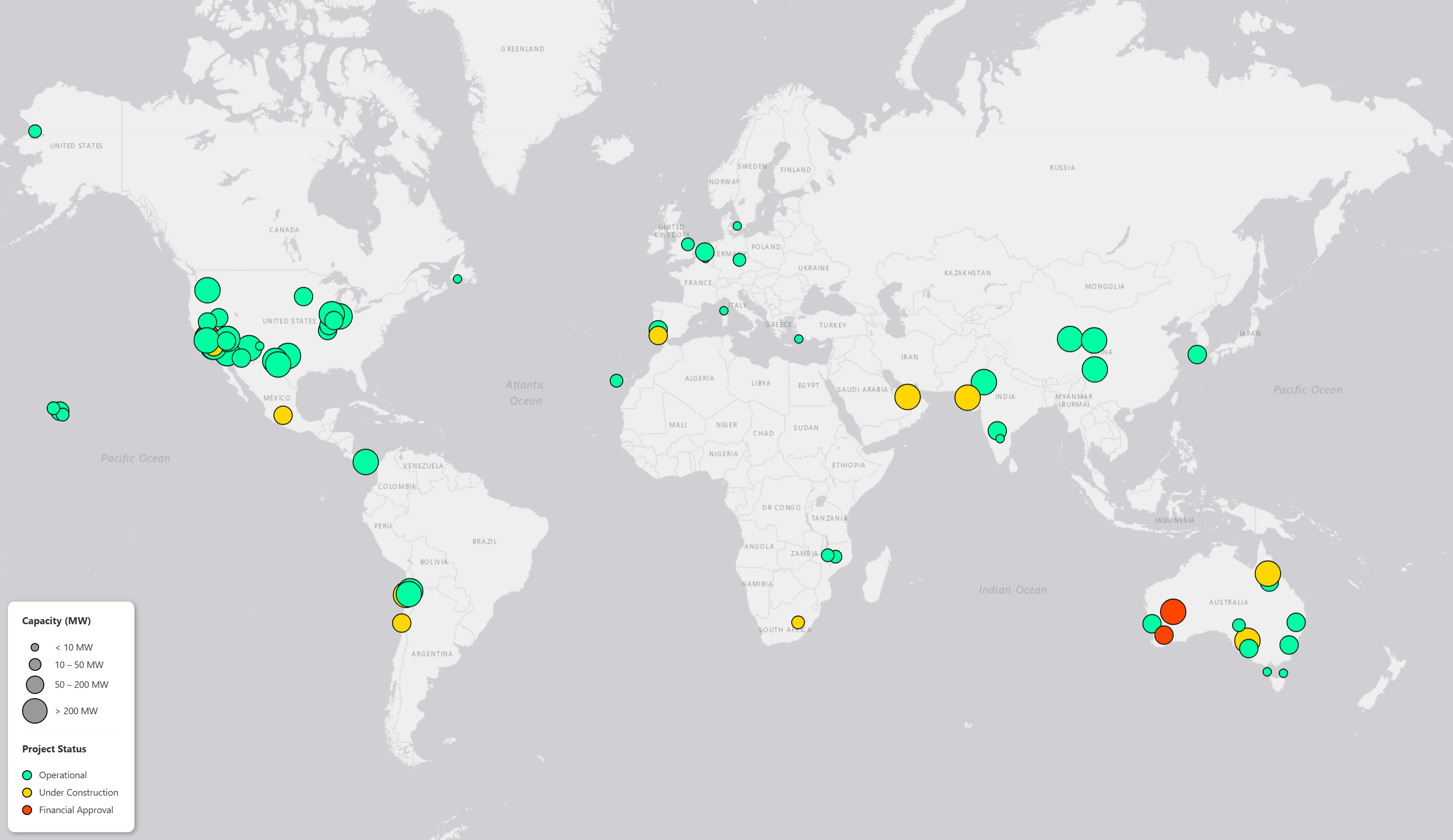 Global Map of HPP Projects